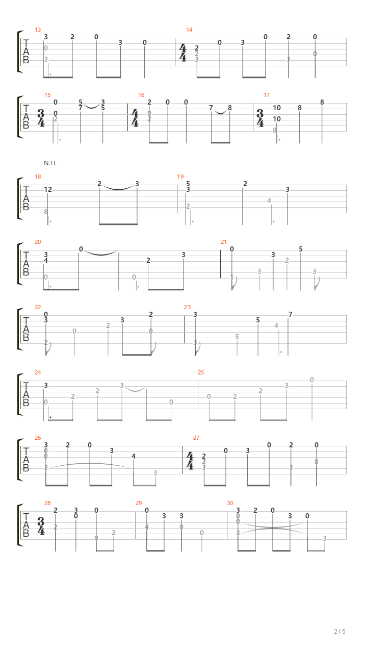 CLANNAD ~AFTER STORY~ 主题曲 - 時を刻む唄(铭刻时间的歌)(指弹改编)吉他谱