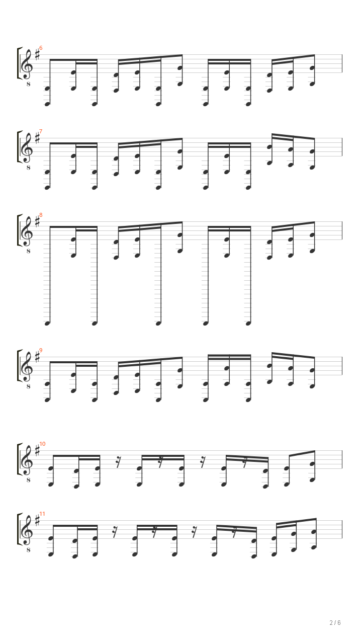 明日方舟 - 终局抵抗者吉他谱