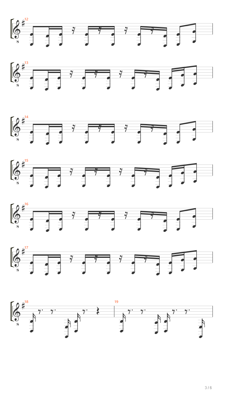 明日方舟 - 终局抵抗者吉他谱