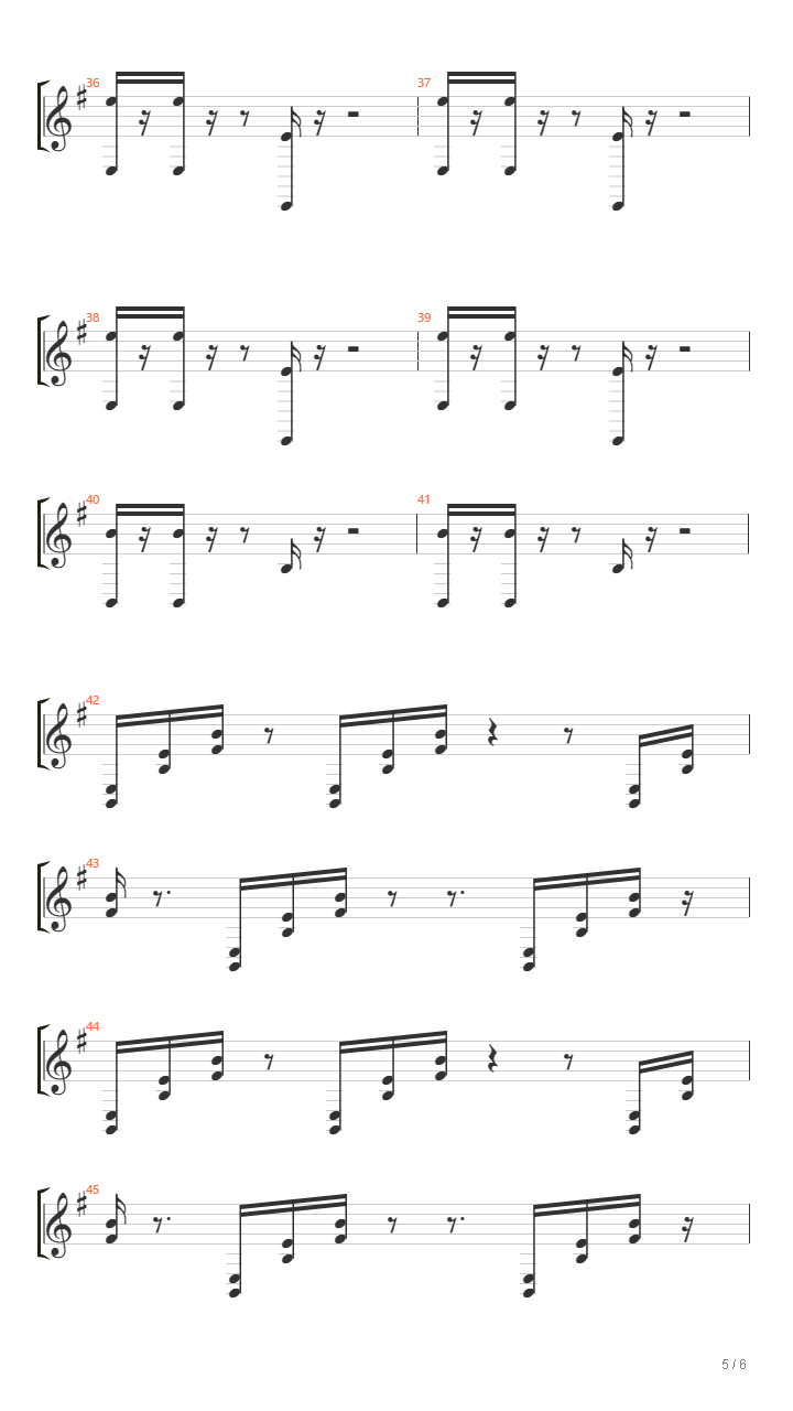 明日方舟 - 终局抵抗者吉他谱