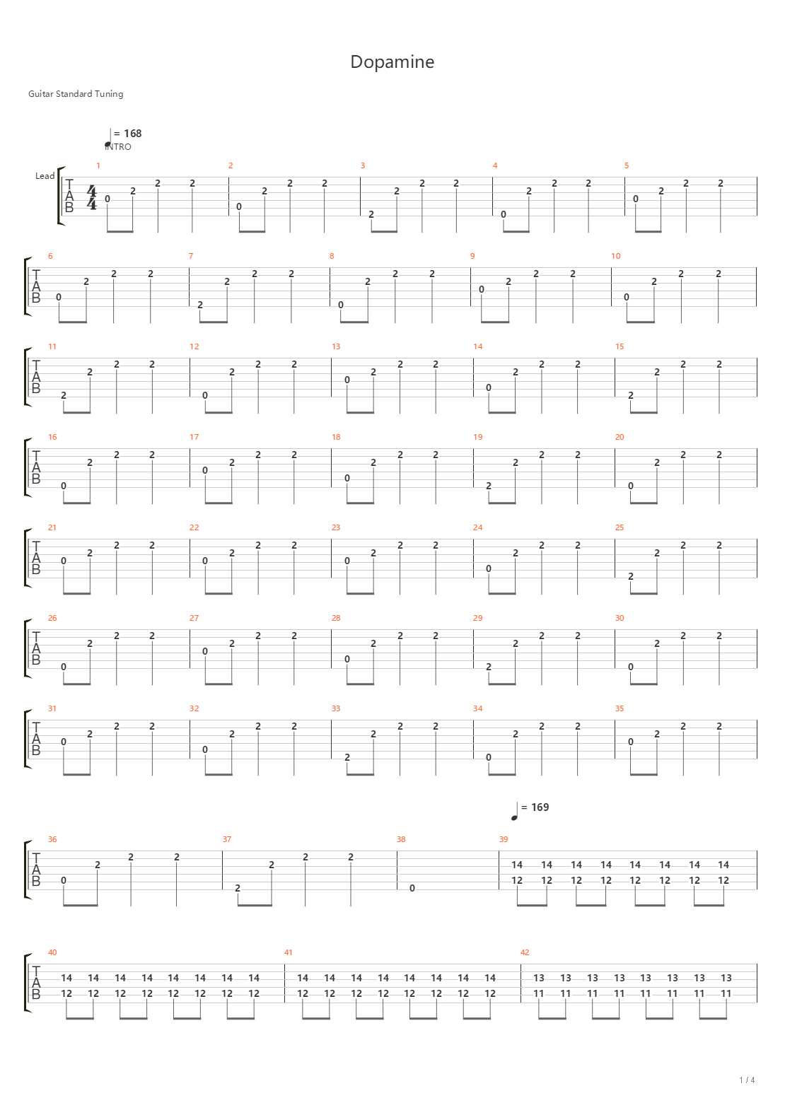 Dopamine吉他谱