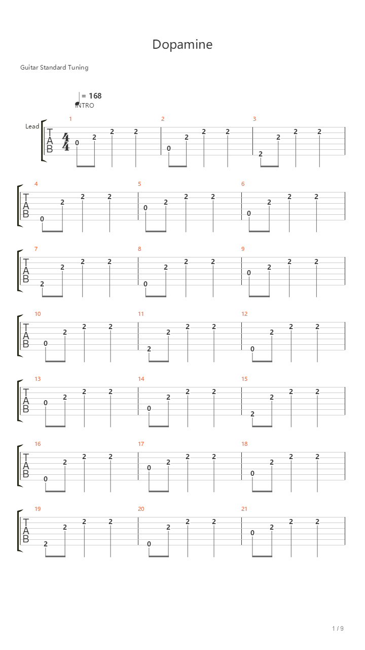 Dopamine吉他谱