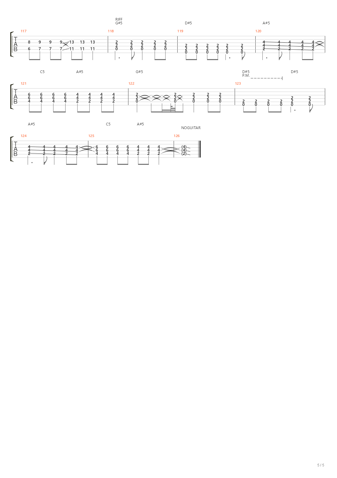 Landmines吉他谱