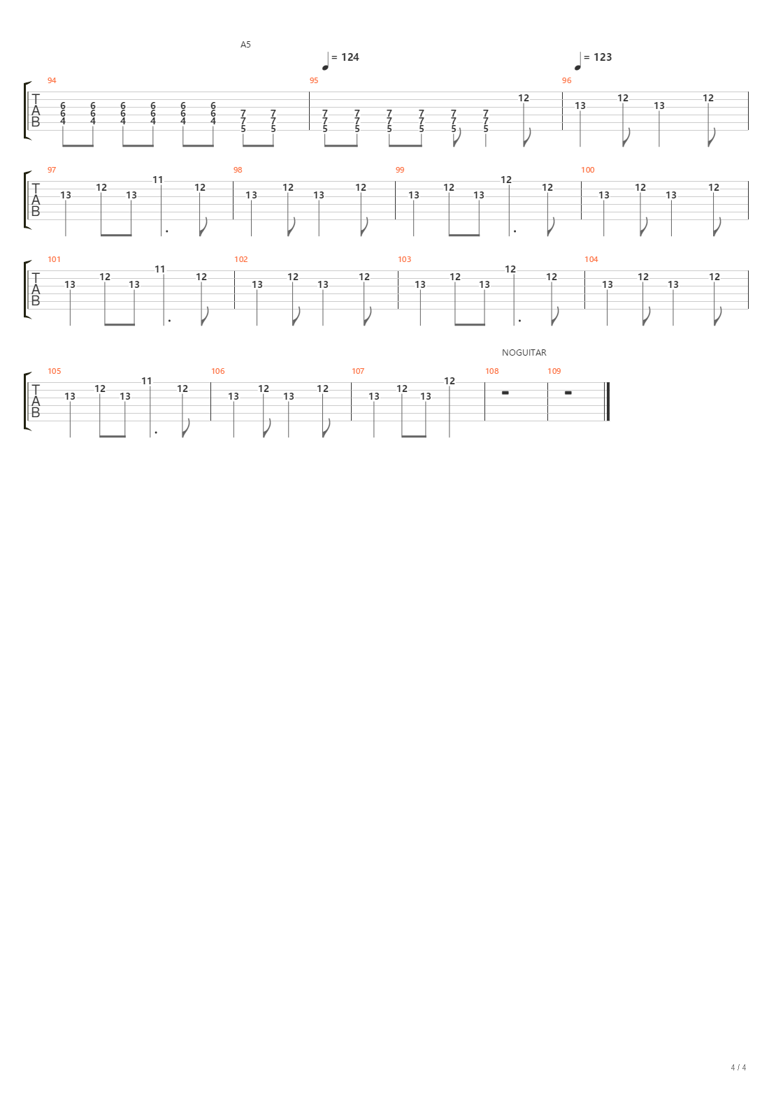 Radio Silence吉他谱