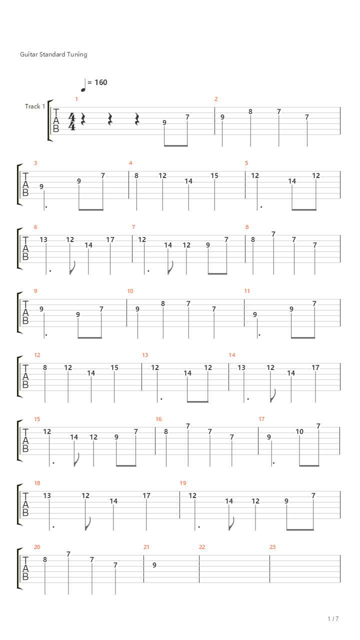 Final Victory（最后的胜利）吉他谱