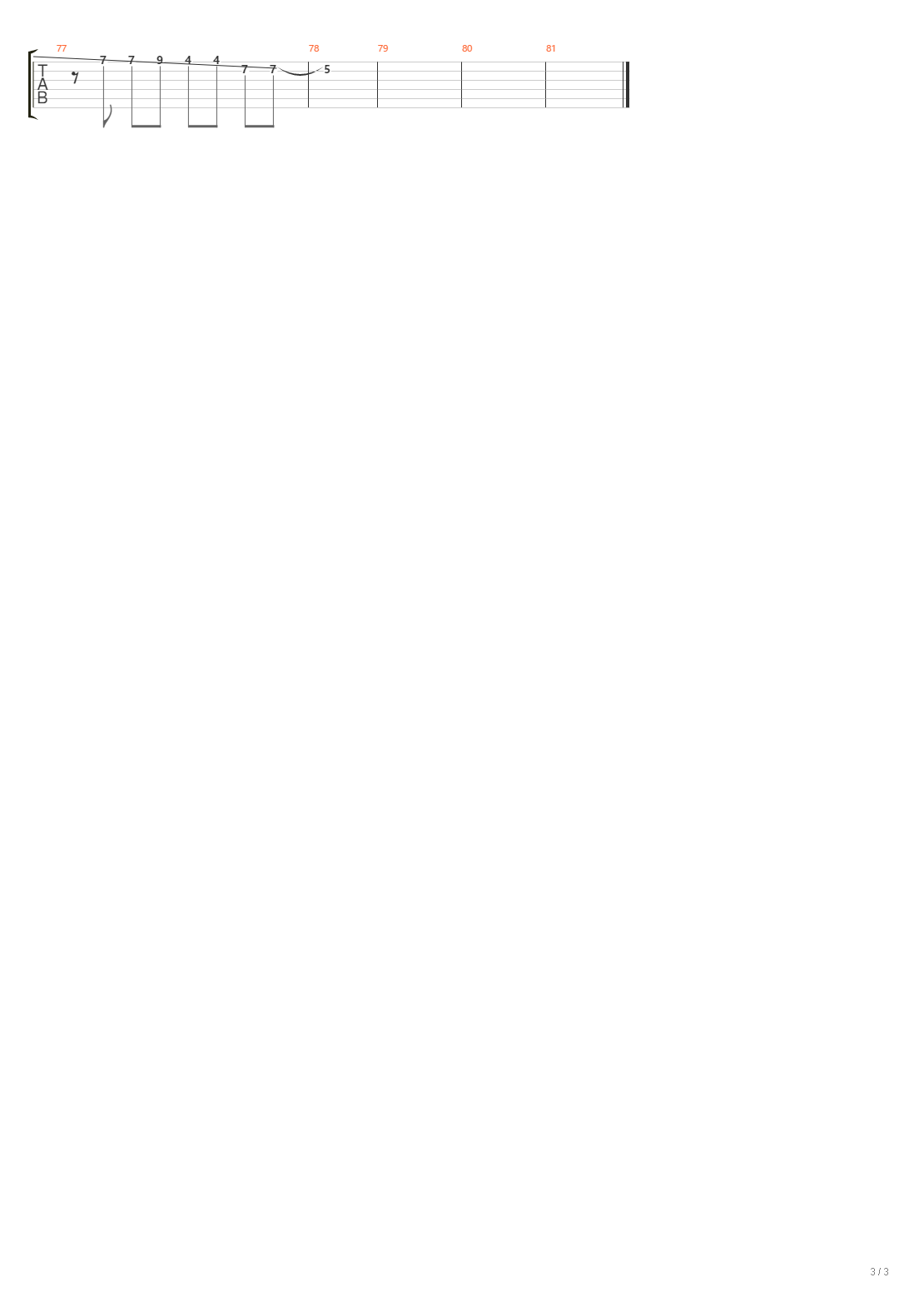 稍息立正站好（乐队谱）吉他谱