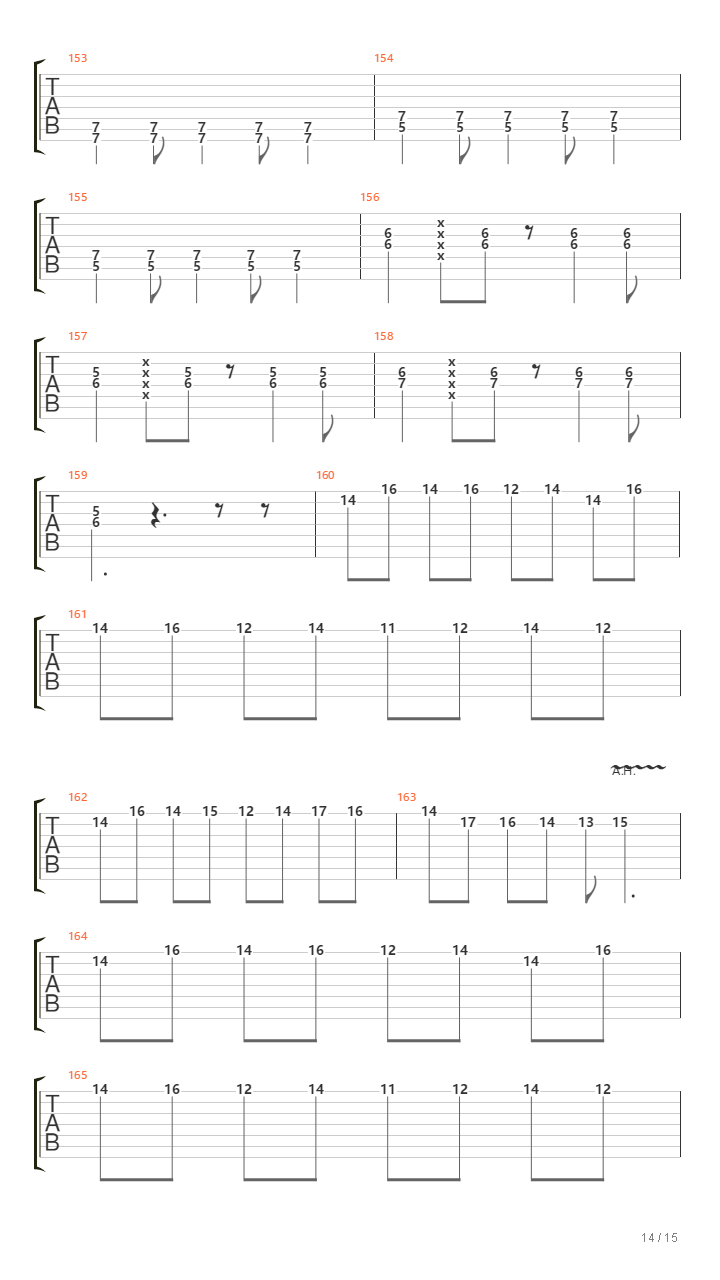 Mas?uerade Rhapsody Re?uest吉他谱