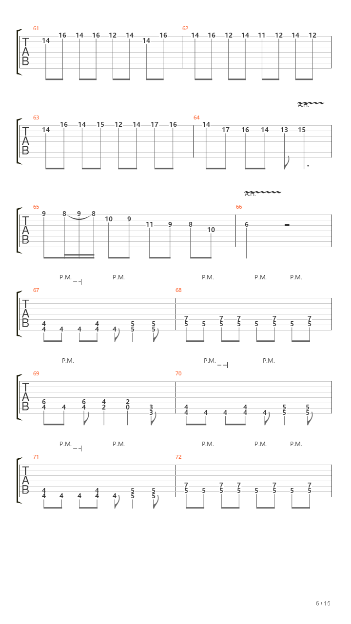 Mas?uerade Rhapsody Re?uest吉他谱