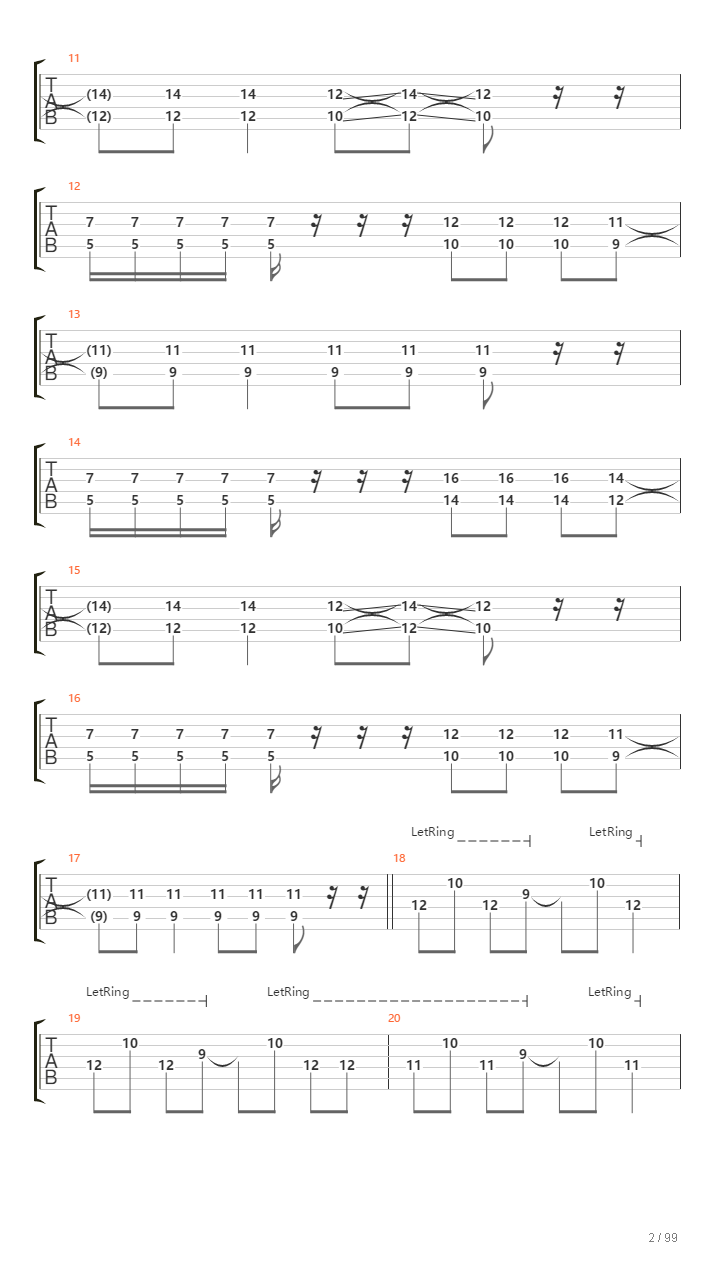 Infinity On High吉他谱