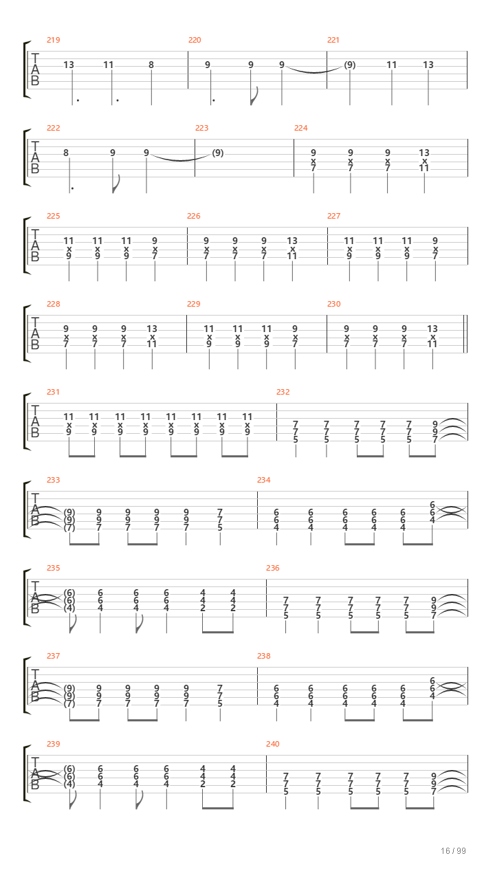 Infinity On High吉他谱