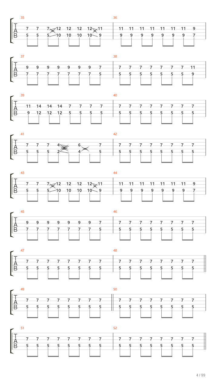 Infinity On High吉他谱