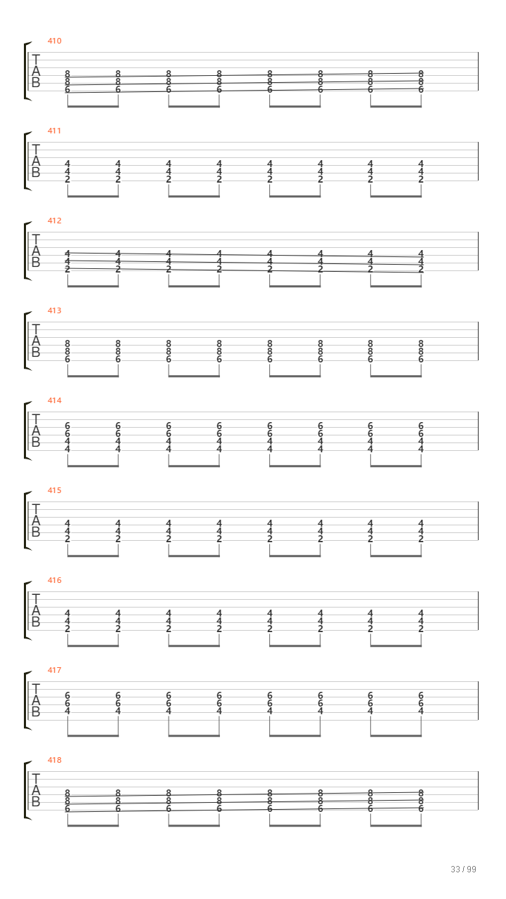 Infinity On High吉他谱