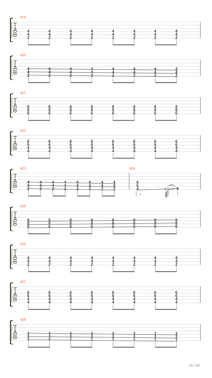 Infinity On High吉他谱