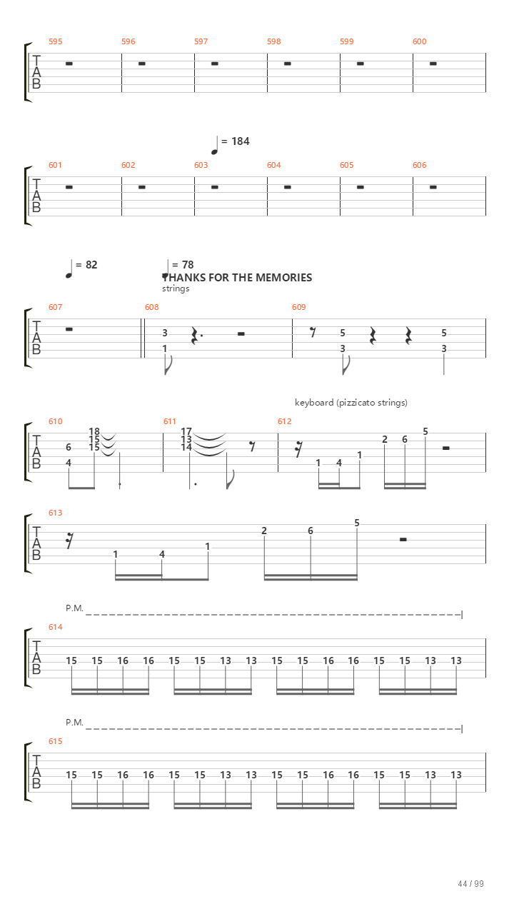 Infinity On High吉他谱