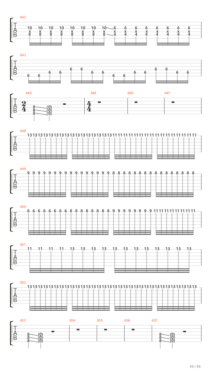 Infinity On High吉他谱