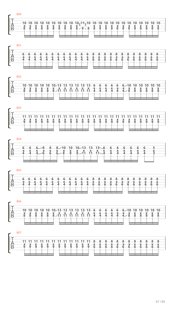 Infinity On High吉他谱