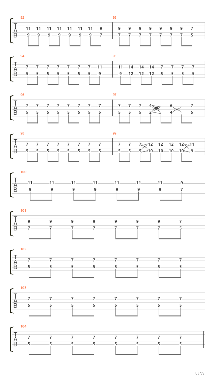 Infinity On High吉他谱