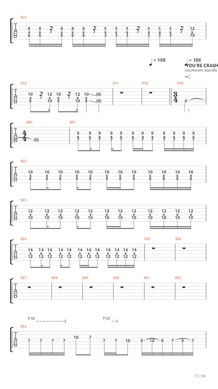 Infinity On High吉他谱