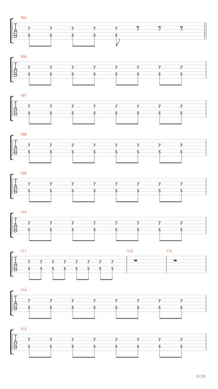 Infinity On High吉他谱