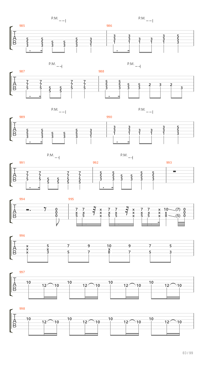 Infinity On High吉他谱
