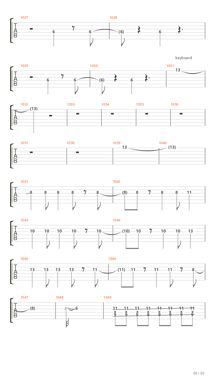 Infinity On High吉他谱