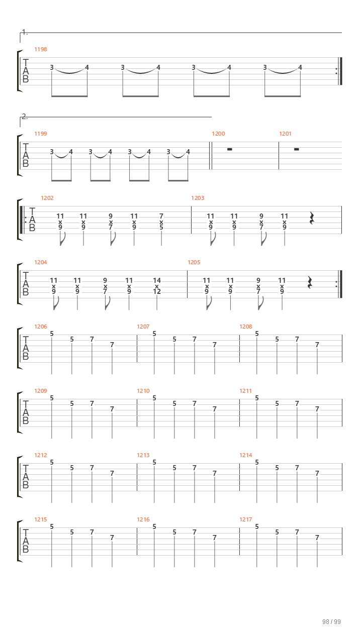 Infinity On High吉他谱
