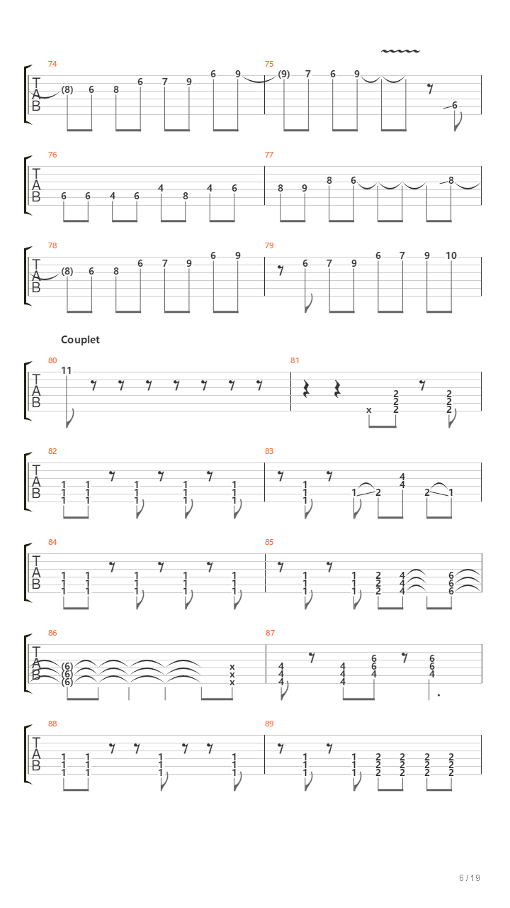 Absolute Soul吉他谱