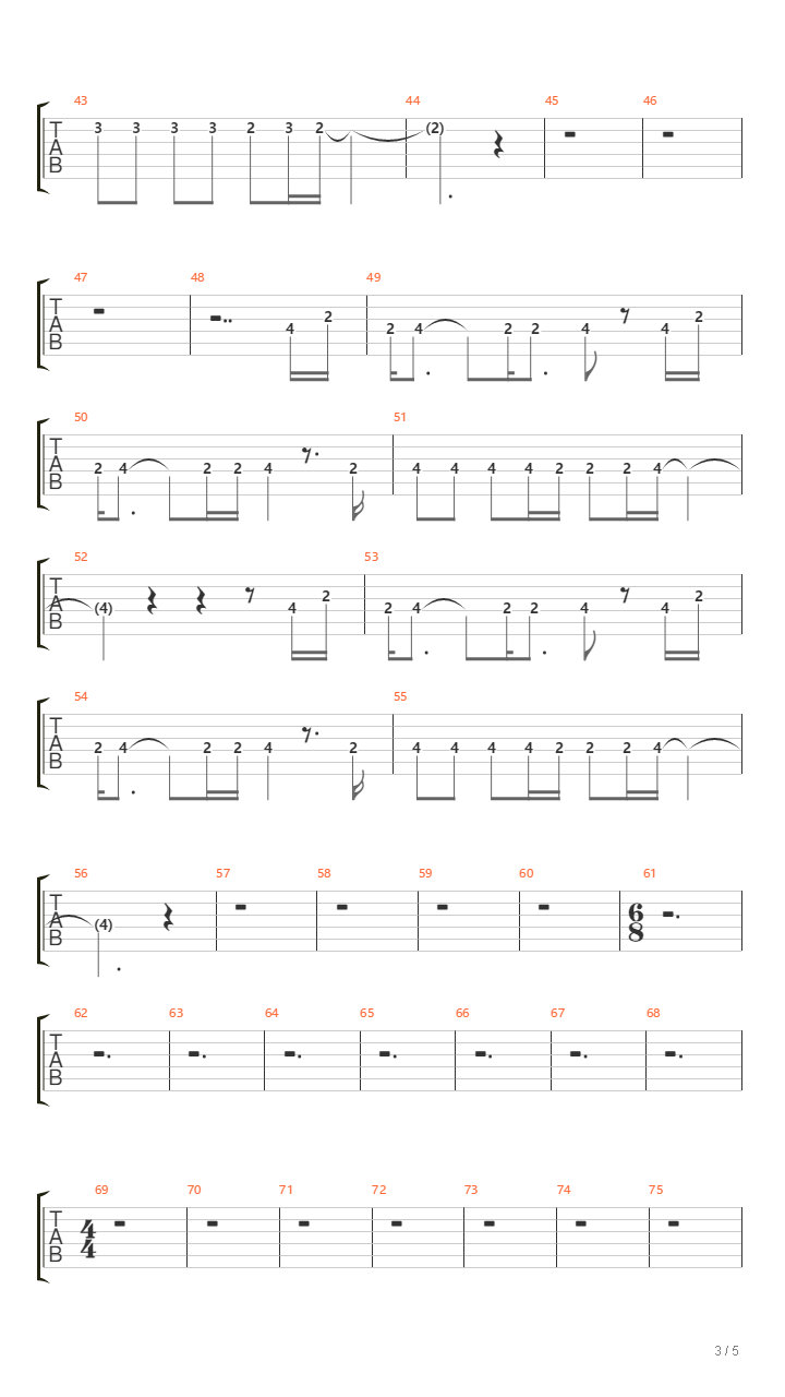 am3:45吉他谱