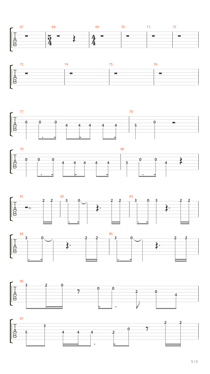 Missing Ling吉他谱