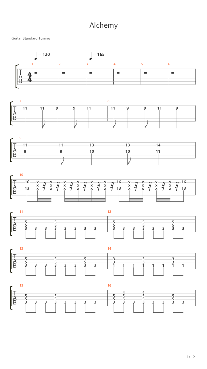 Alchemy吉他谱
