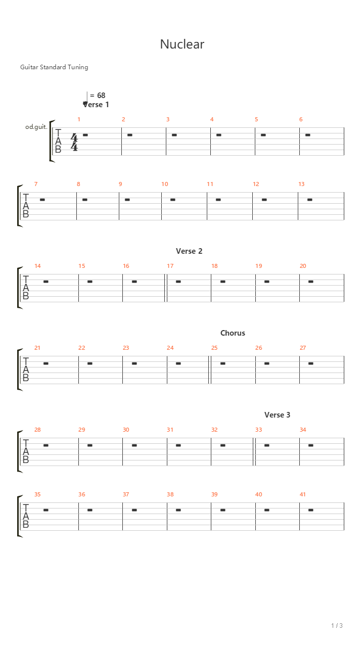 Nuclear吉他谱