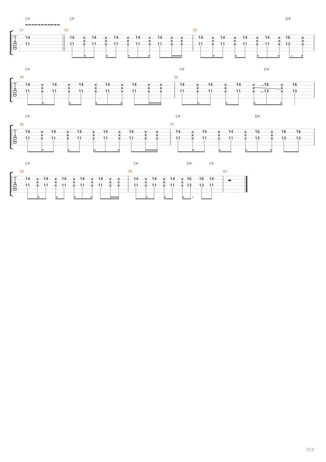 秒針を噛む吉他谱