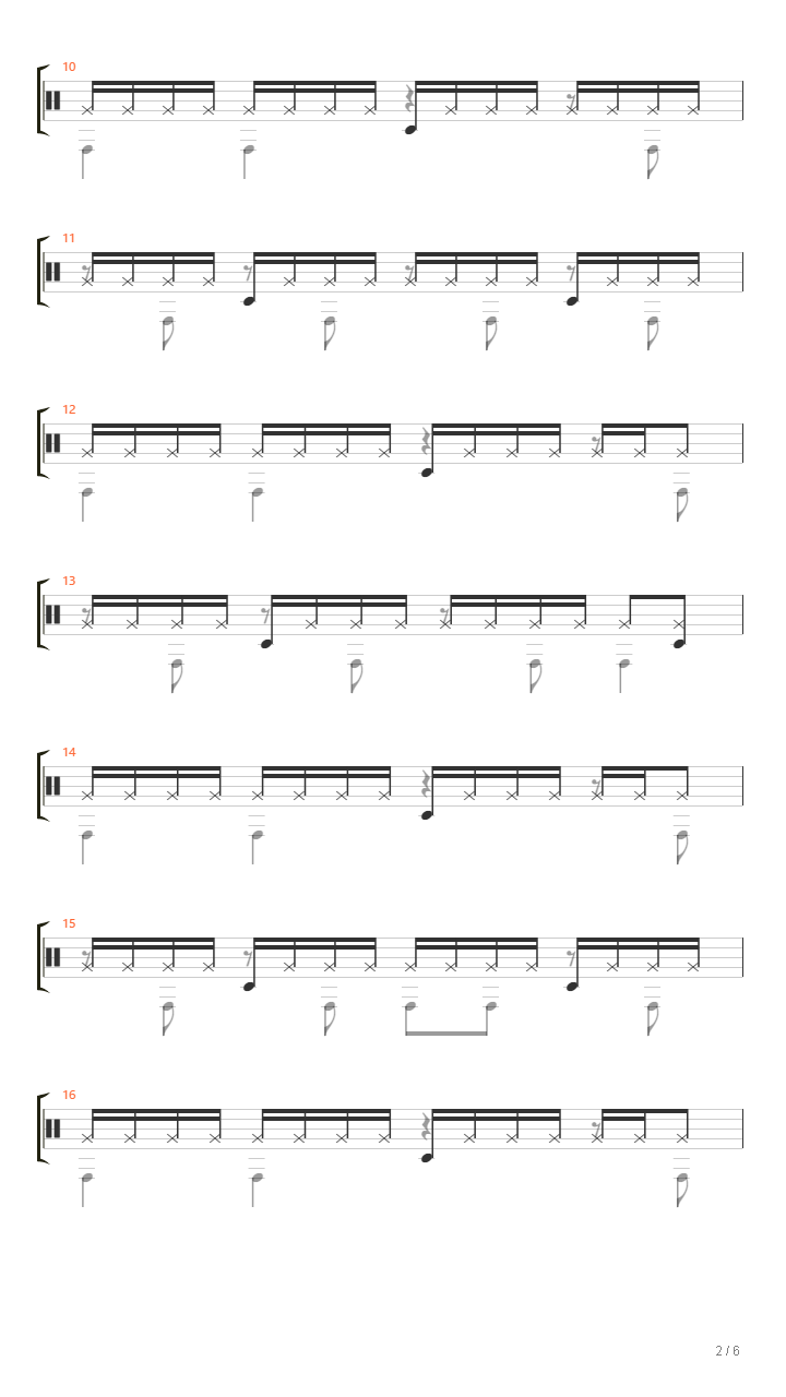 高潔なる教皇（高洁的教皇）【jojo的奇妙冒险 法皇处刑曲 总谱】吉他谱