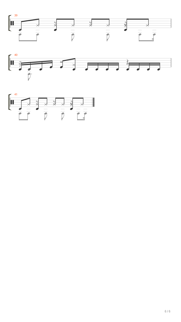 高潔なる教皇（高洁的教皇）【jojo的奇妙冒险 法皇处刑曲 总谱】吉他谱