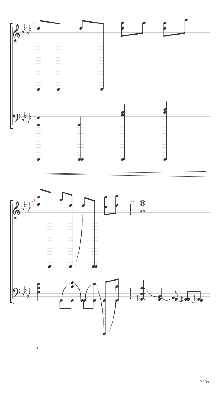 缘之空 - 比翼の羽根 ver.piano (纯钢琴版)吉他谱