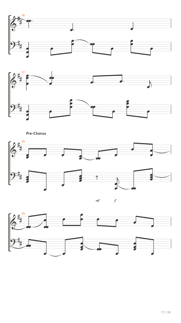缘之空 - 比翼の羽根 ver.piano (纯钢琴版)吉他谱