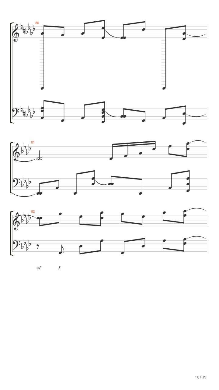 缘之空 - 比翼の羽根 ver.piano (纯钢琴版)吉他谱