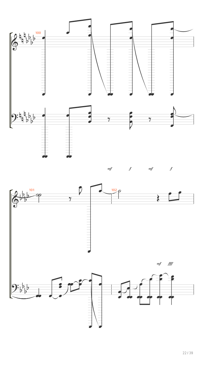 缘之空 - 比翼の羽根 ver.piano (纯钢琴版)吉他谱