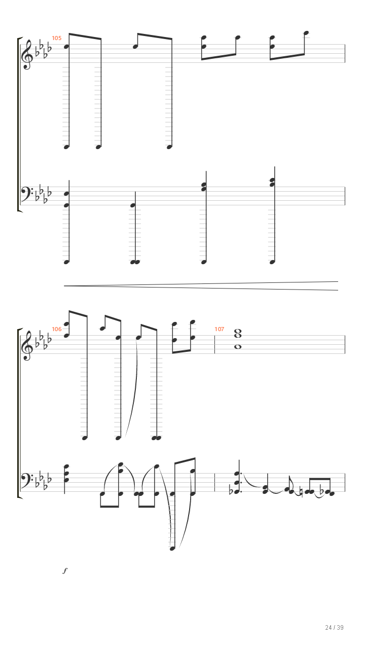 缘之空 - 比翼の羽根 ver.piano (纯钢琴版)吉他谱