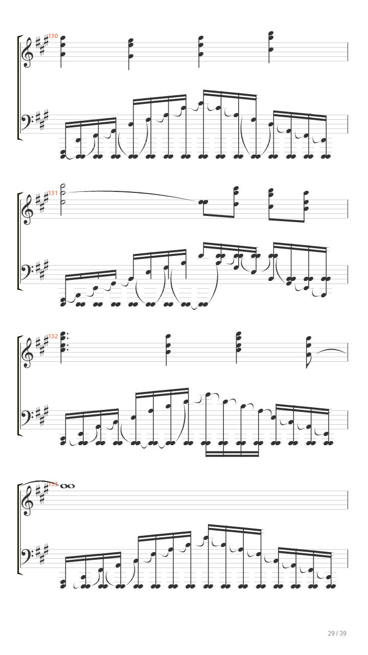 缘之空 - 比翼の羽根 ver.piano (纯钢琴版)吉他谱