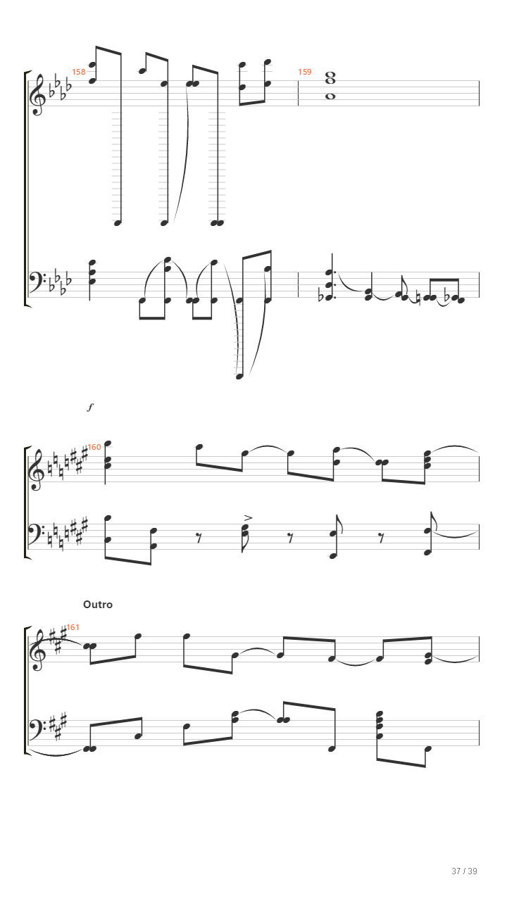 缘之空 - 比翼の羽根 ver.piano (纯钢琴版)吉他谱