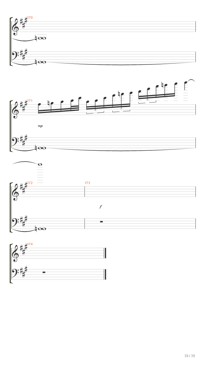 缘之空 - 比翼の羽根 ver.piano (纯钢琴版)吉他谱