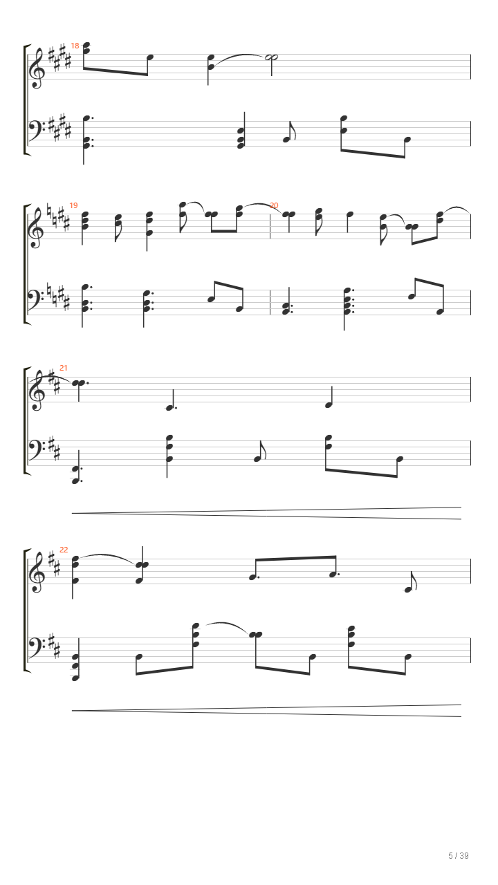 缘之空 - 比翼の羽根 ver.piano (纯钢琴版)吉他谱