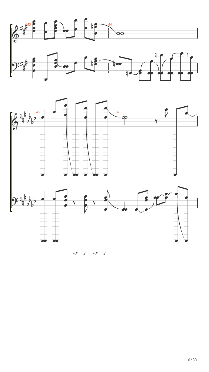 缘之空 - 比翼の羽根 ver.piano (纯钢琴版)吉他谱
