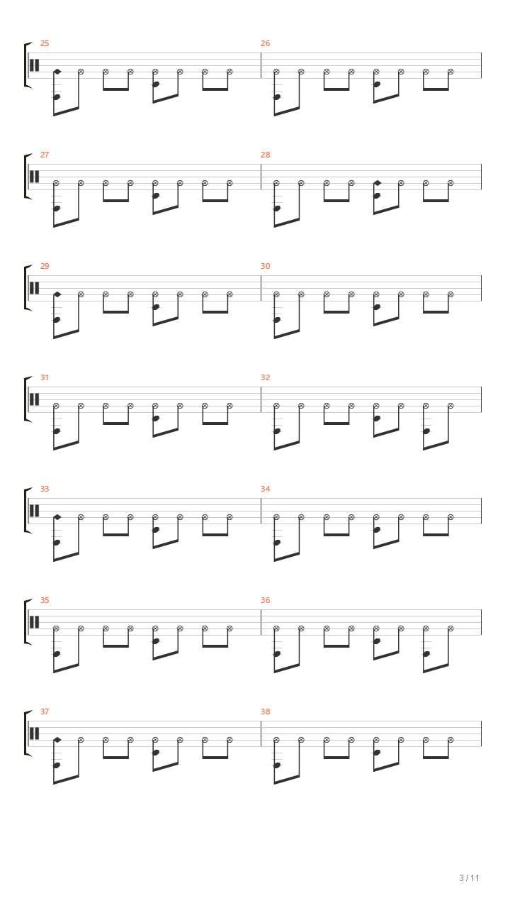 Spring（鼓谱）吉他谱