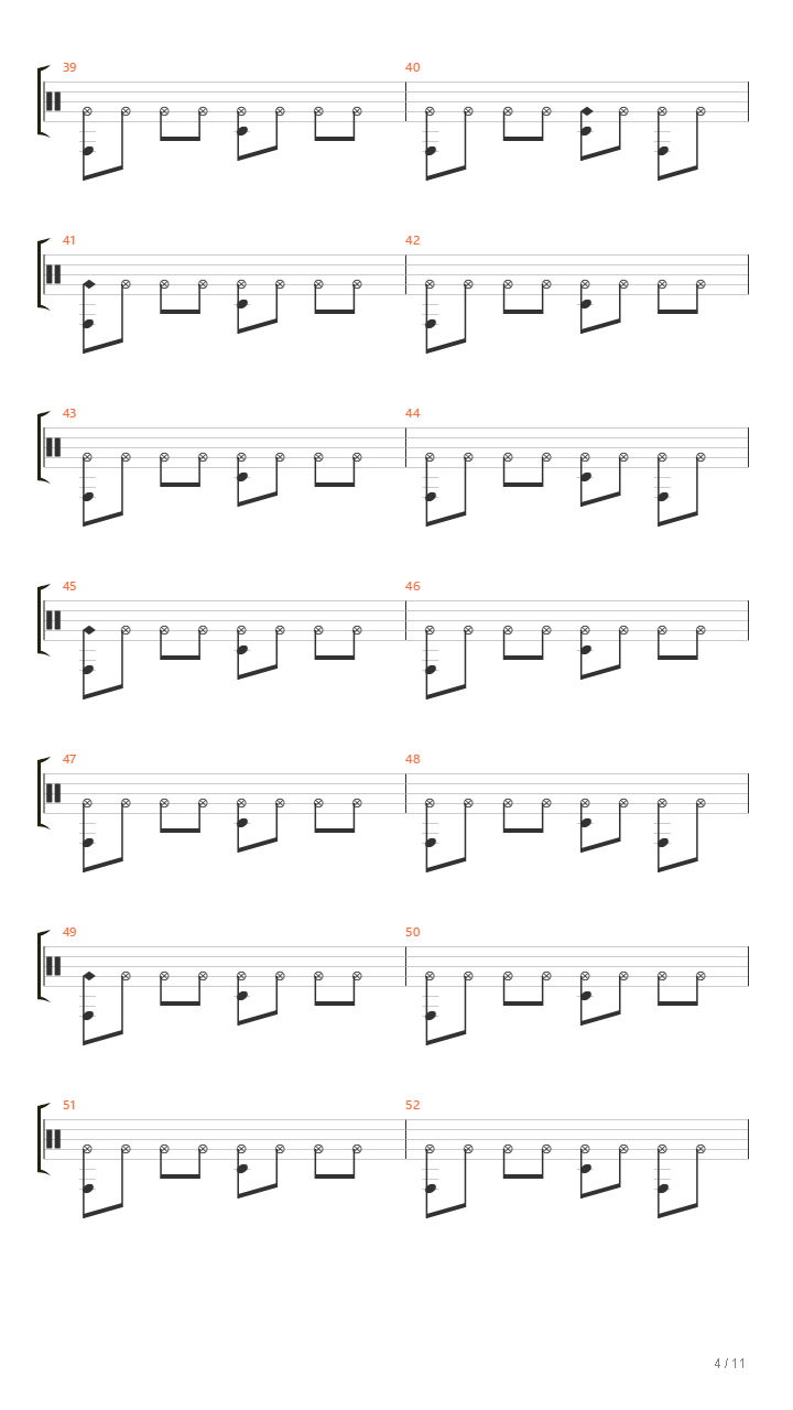 Spring（鼓谱）吉他谱