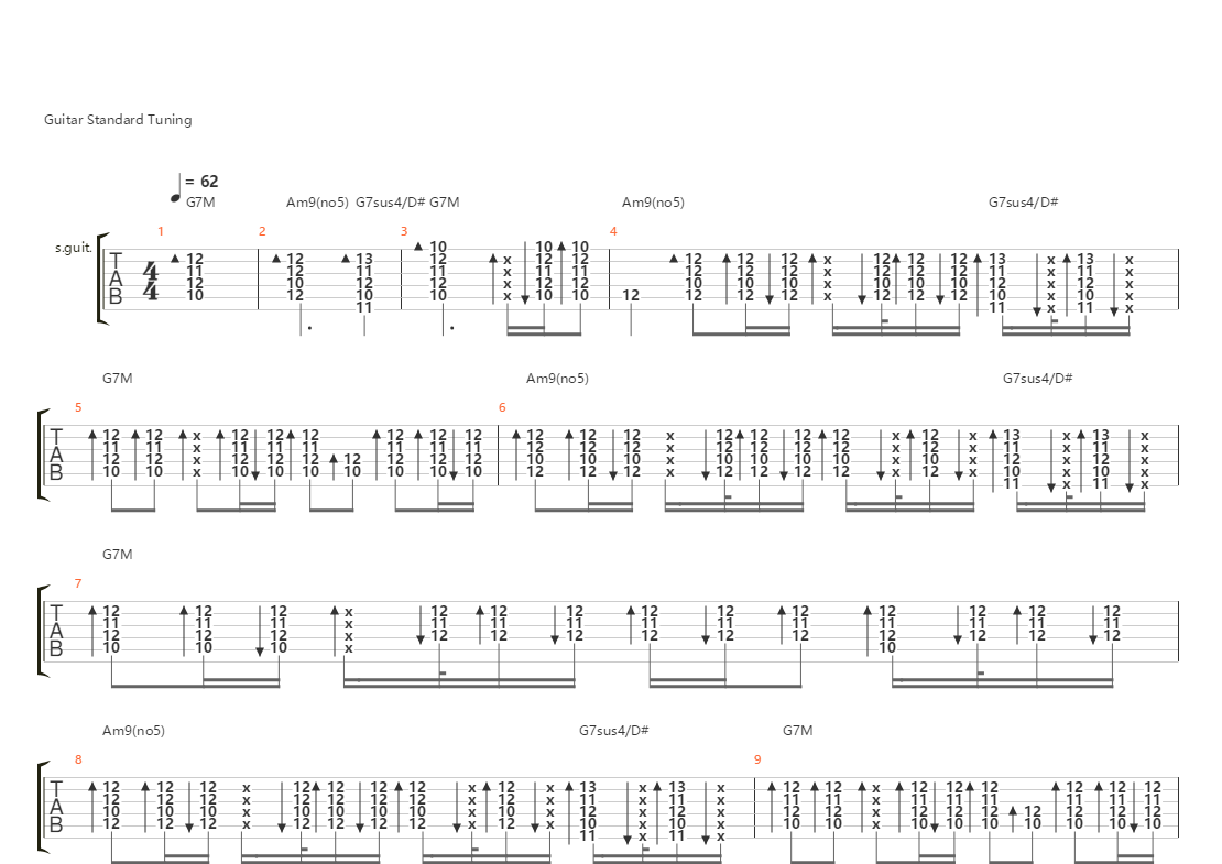 浴室(deca joins主唱郑敬儒单吉他弹唱live版)吉他谱(gtp谱,原版,弹唱