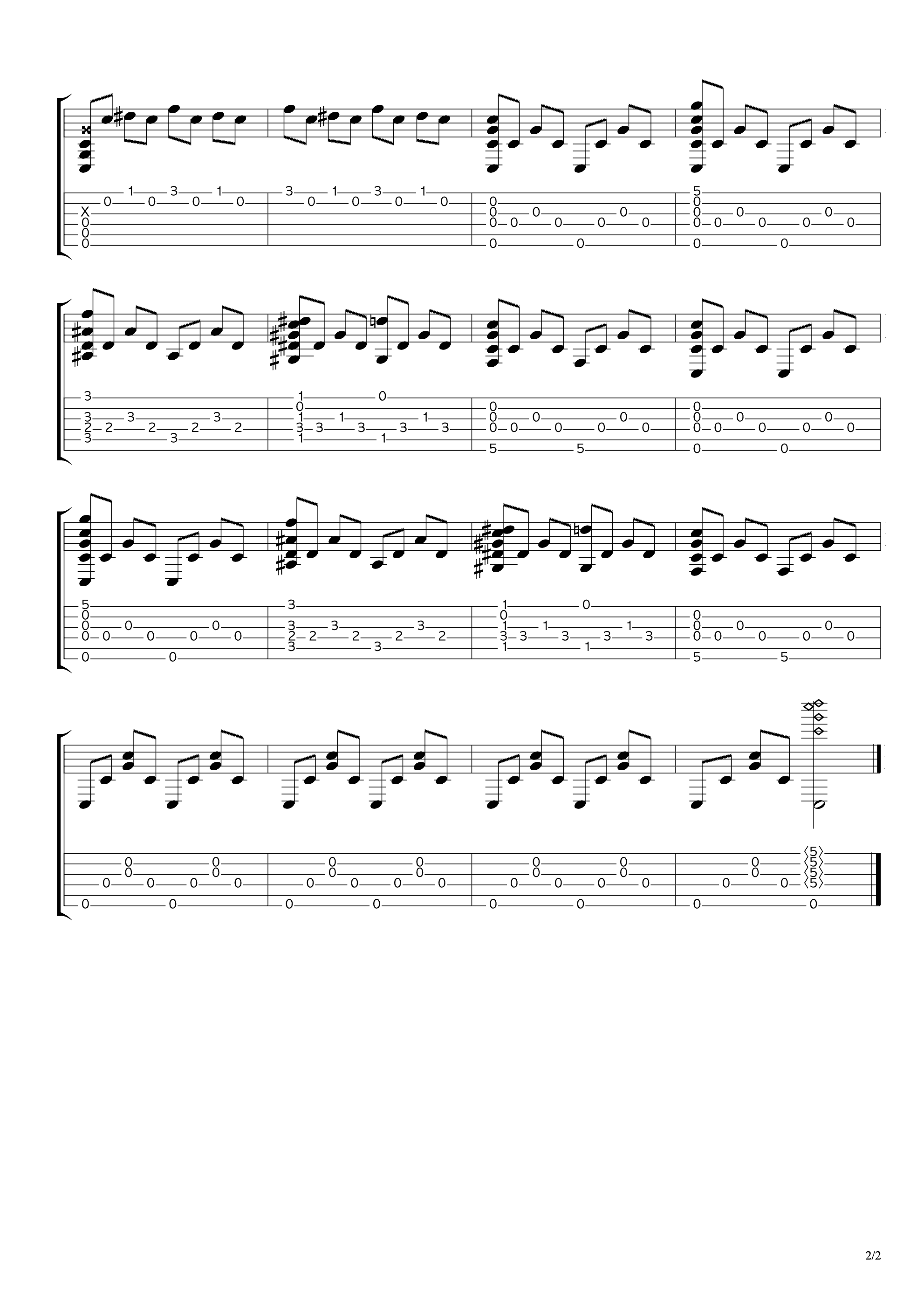The Maze Runner (电影：《移动迷宫》) 主题曲吉他谱2