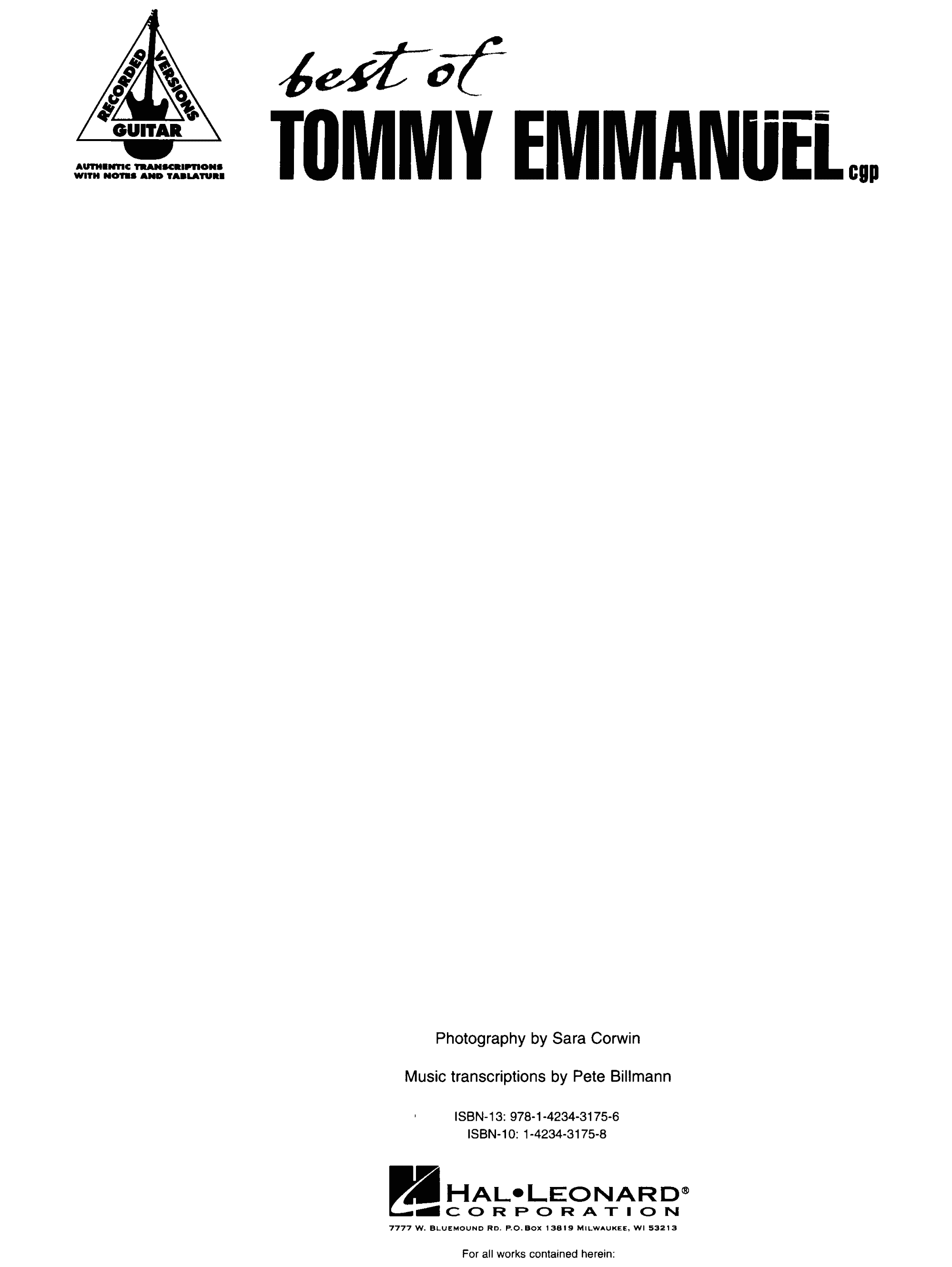 Best of Tommy Emmanuel吉他谱3