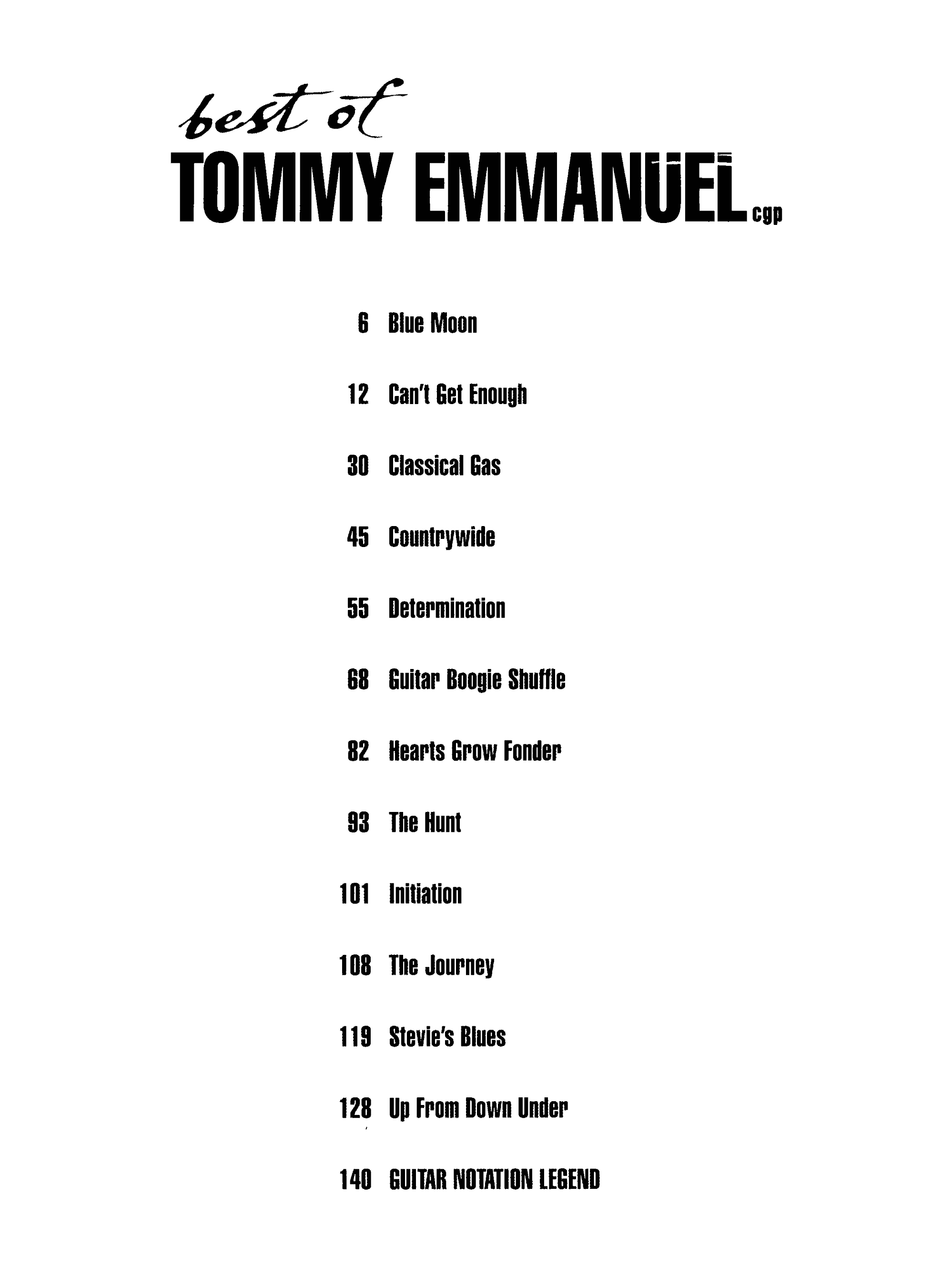 Best of Tommy Emmanuel吉他谱5